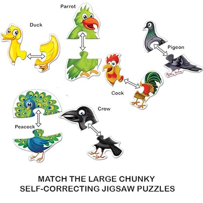 Toykraftt 2 Piece Puzzles For Kids Age Of 2-3 Years For Boys Girls Educational Toys