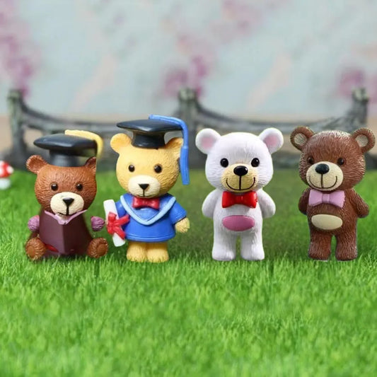 Satyam Kraft 1 Set  Resin Teddy Bear Miniature Figurines