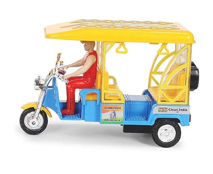Centy Toys e Rickshaw with Realistic Design 3 Wheels Pull Back Action