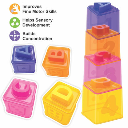 Toymate Smart Stackers 2-in-1 Toddler Learning Toy