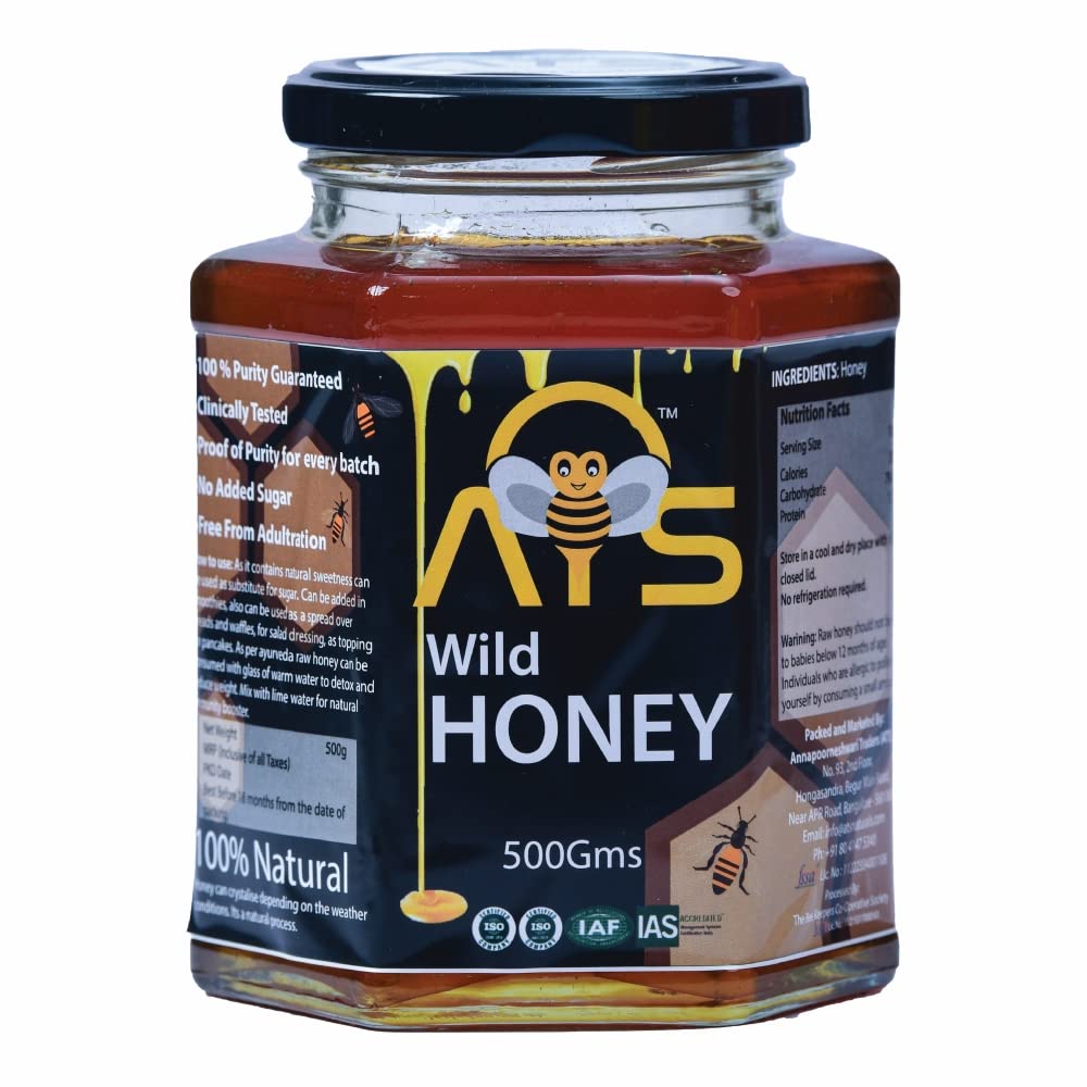 ATS Natural Pure Wild Honey - 500 gms