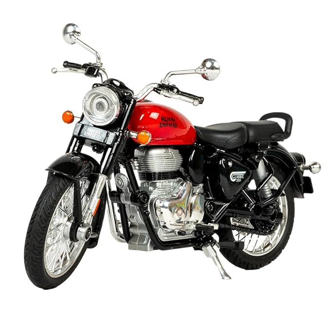 Centy Toys Royal Enfield 1:15 Scale Diecast Motorcycle Model Toy Pull Back Action