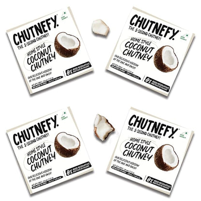 Chutnefy - 5-Second Instant Coconut Chutney - 120 ml Each (Pack of 4)