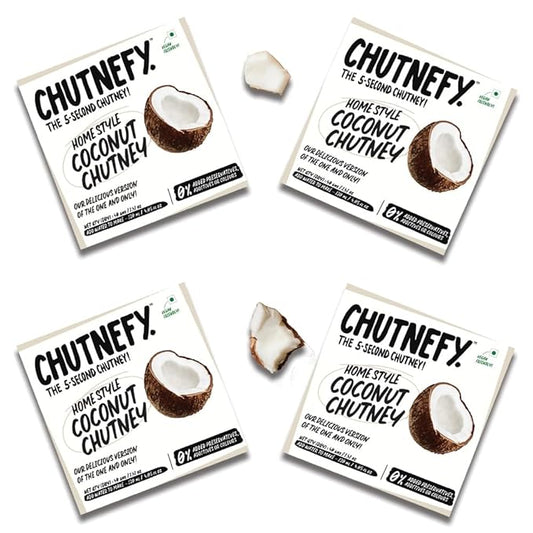 Chutnefy - 5-Second Instant Coconut Chutney - 120 ml Each (Pack of 4)