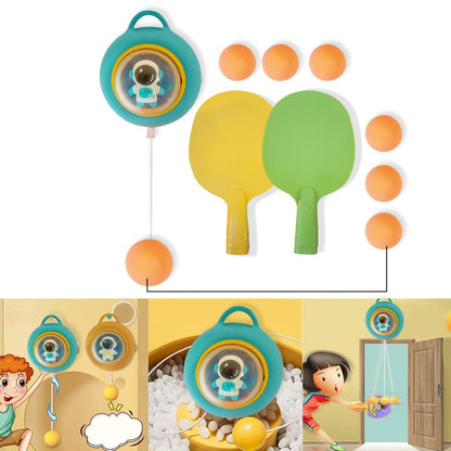 Wembley Hanging Table Tennis Set Trainer Ping Pong Ball Self Training Multicolor