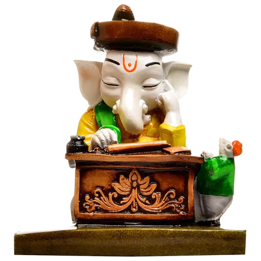 Karigaari India Ganesha Reading Book - Yellow & Brown