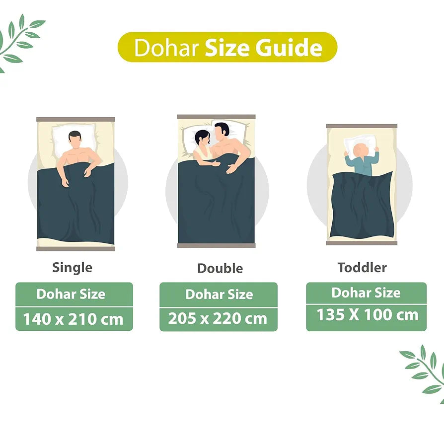 Divine Casa 120 GSM Microfiber Reversible Lightweight Printed Single Bed AC Dohar Blanket Colour Blush Green