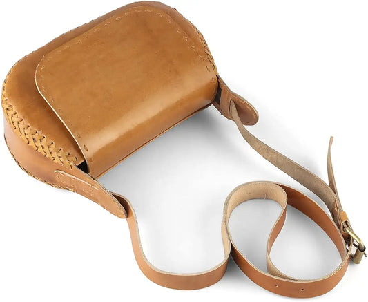 Goatter Women's Genuine Leather Cross-Body Sling Bag,