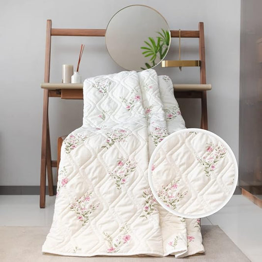 Urban Space 3 Layered Blankets Double Bed (Colour Amsterdam Valley Pink)