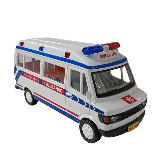 Centy Toys Tmp 207 Ambulance Plastic White Colour For Kids