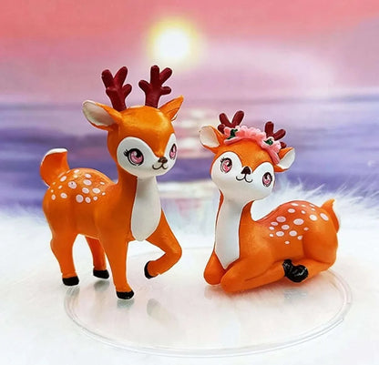 Satyam Kraft Resin 1 Set Deer Miniature Figurines