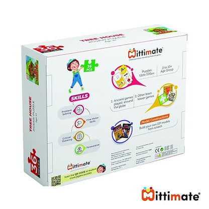 Mittimate Tree House Jigsaw Puzzle Game for Kids Age 4 to 6 Old 36 Pieces Puzzle Toy
