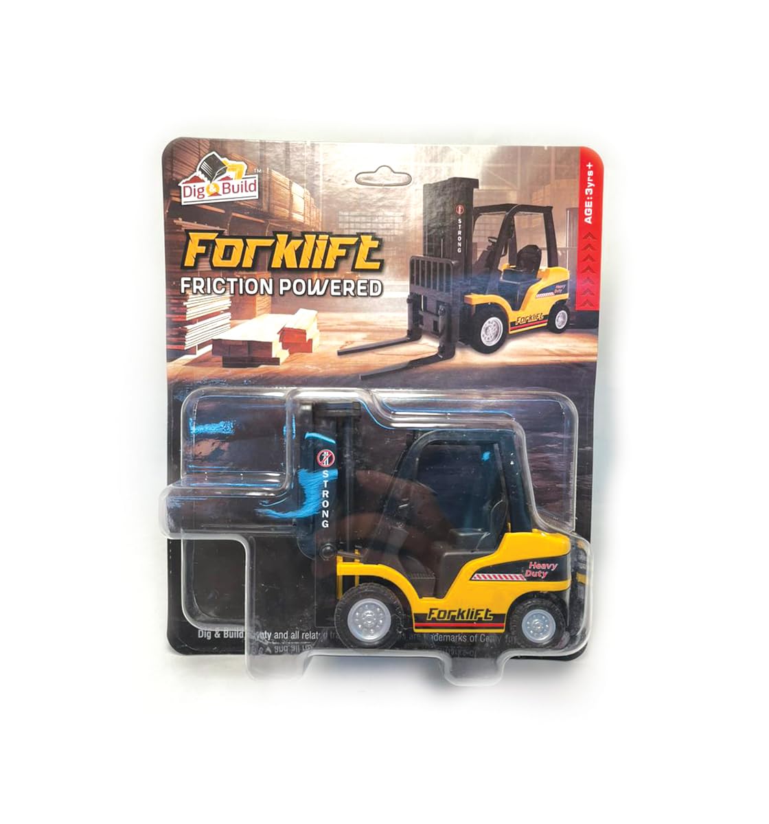 Centy Forklift Friction Powered Toy for 3Y+ Assorted Colours
