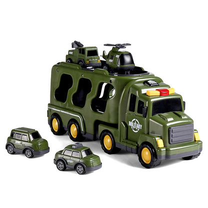 Play Nation 5-in-1 Friction-Powered Truck Toy Set