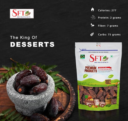 Sft Black Brown Dates Dry - 1000 gms