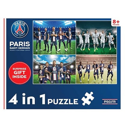 Popcorn Games & Puzzles Premiership Soccer Paris Saint Germain 216 Zigsaw Puzzles 8+ Messi Neymar