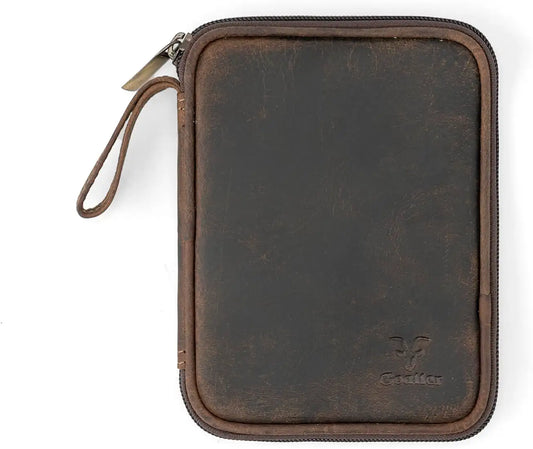 Goatter Genuine Leather Gift Hamper for Men,Tech Organizer for Travel and Daily Use, 