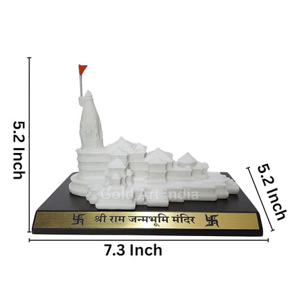 Gold Art India Ram Mandir Ayodhya Clear White - Minature