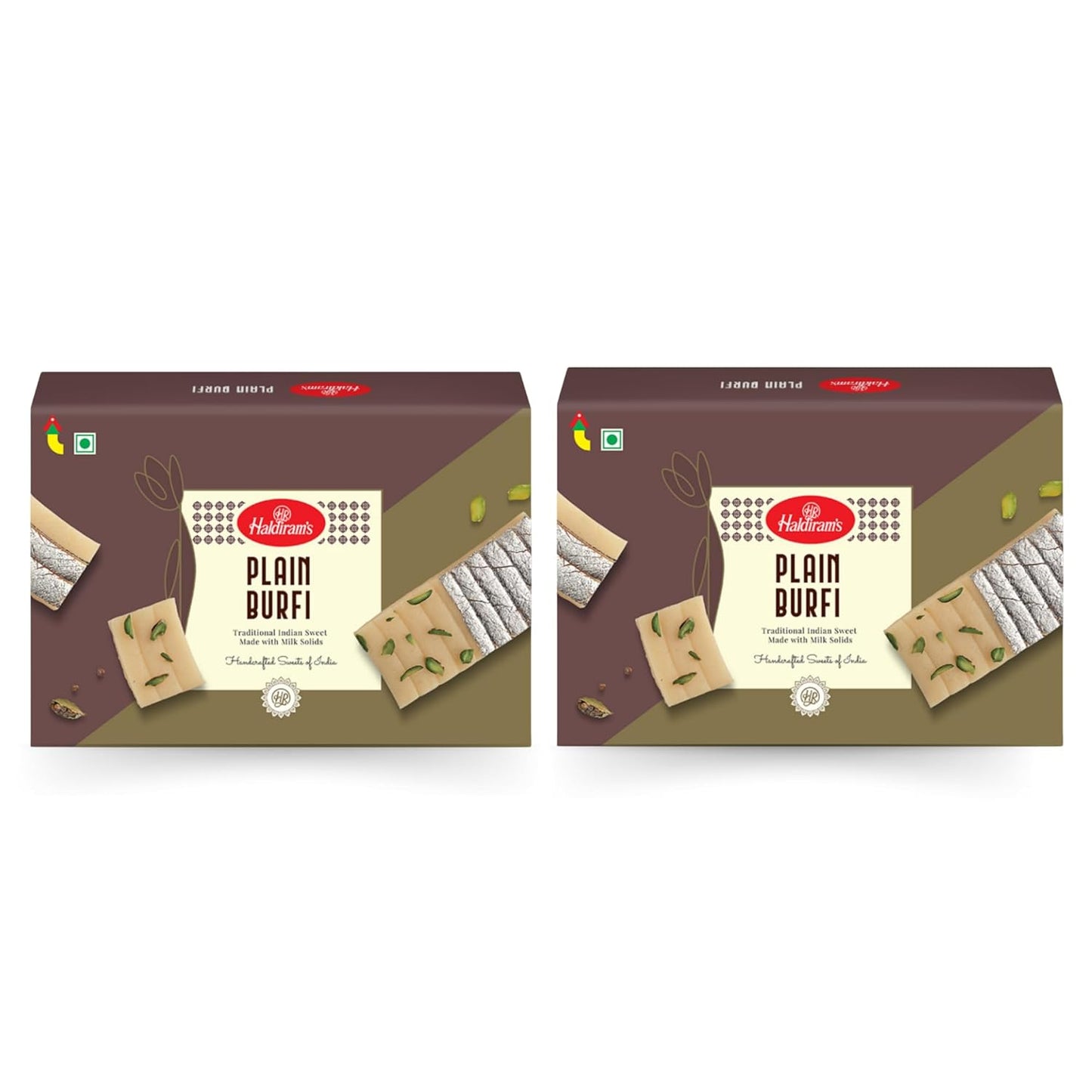 Haldiram's Plain Burfi - 400 gms (pack of 2)