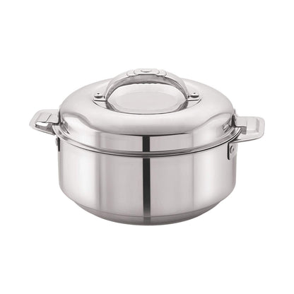 Cello Maxima Stainless Steel Double Walled Insulated Casserole | Silver | 2000ml