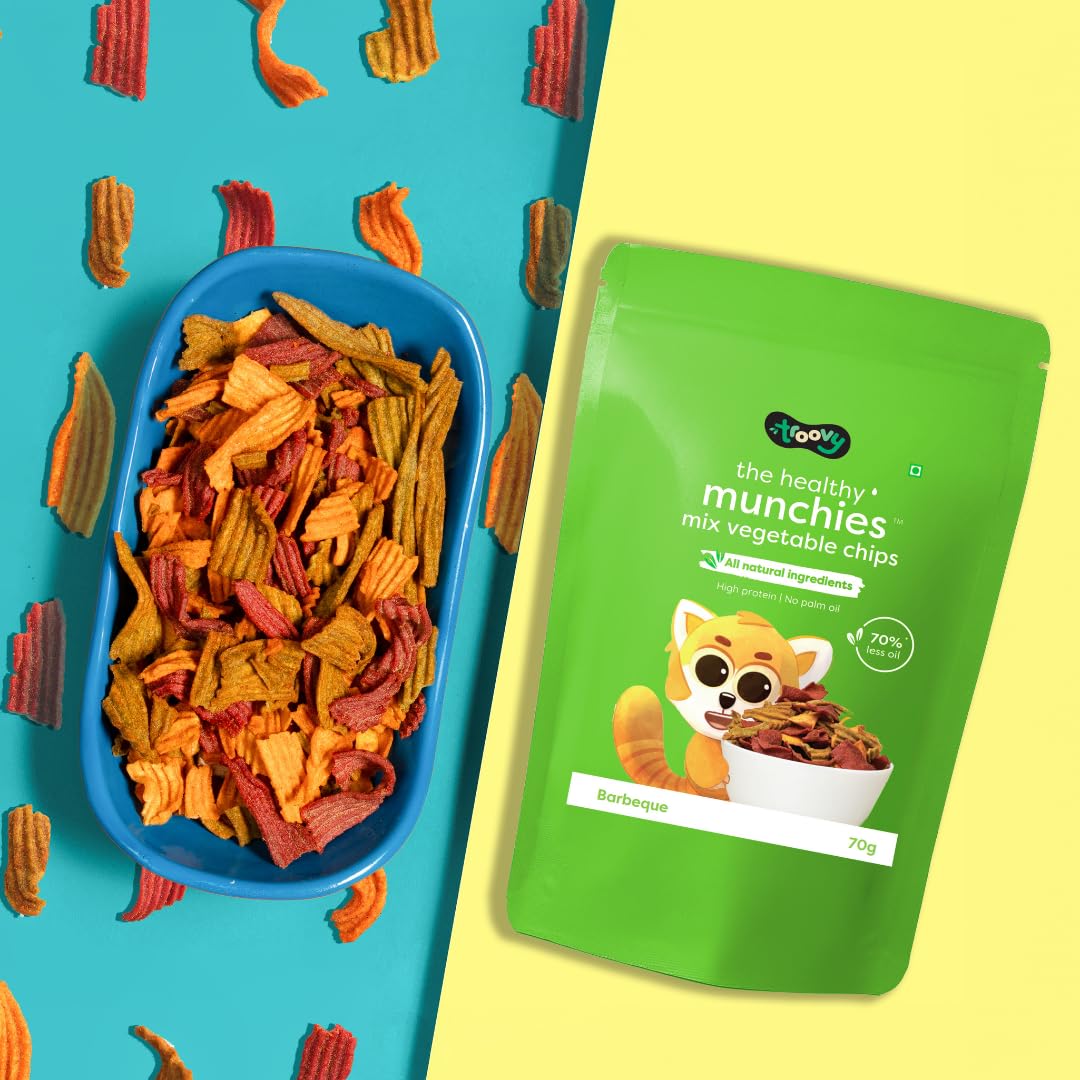 Troovy The Healthy Protein Munchies - Rainbow of Real Veggies - 70 gms