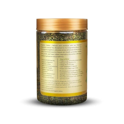 Organic Habits Spearmint Leaves Tea 100 Gms | 100% Natural Dried Spearmint Loose Leaves Tea | Spearmint Herbal Tea