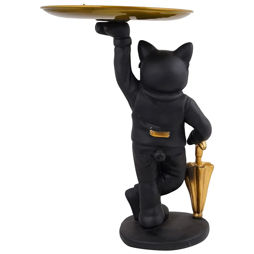 Zart Dog Showpiece for Home Decor Showpiece Dog Black Umb