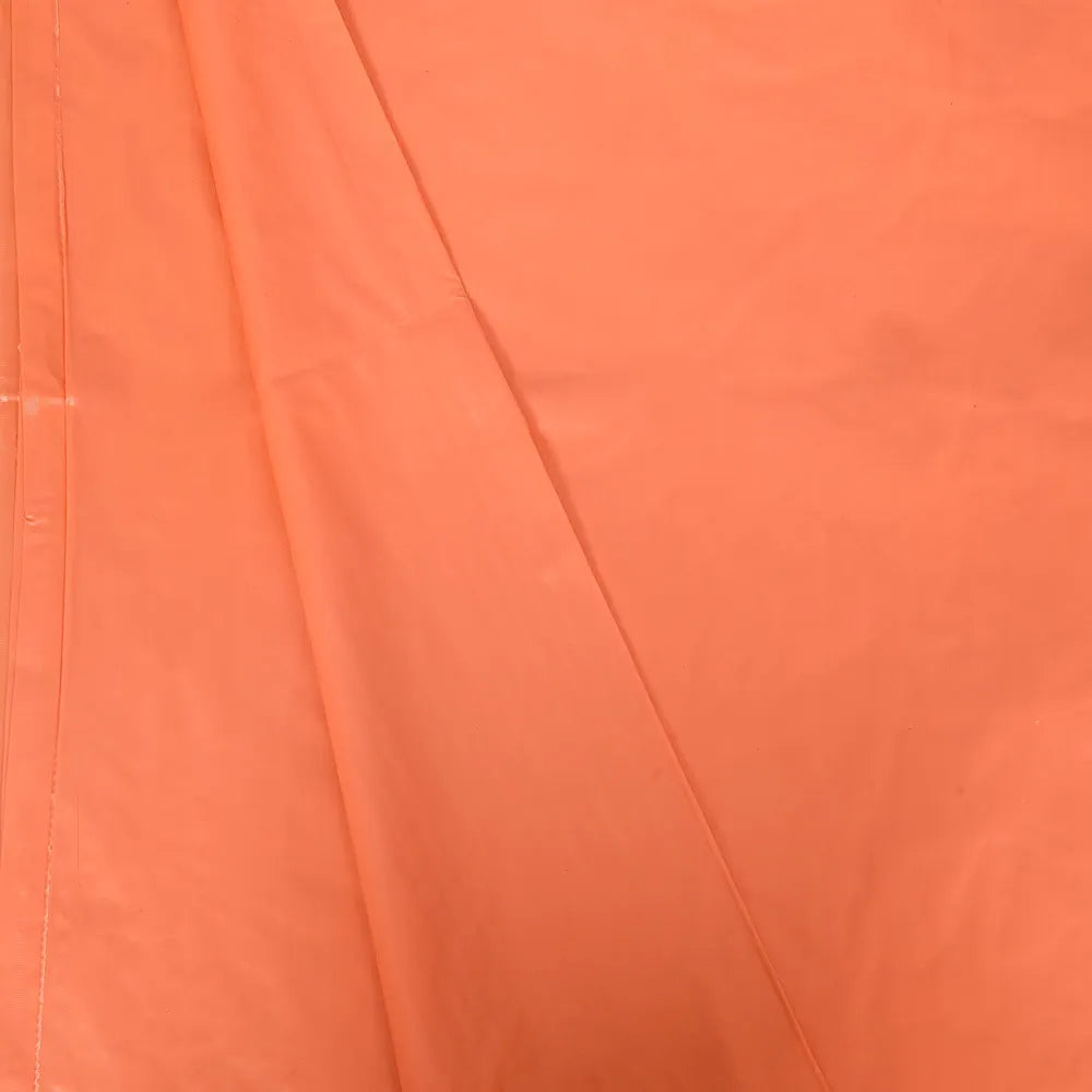 Kuber Industries Shower Curtain Bathroom Shower Curtain 8 Rings Curtain Lining Orange