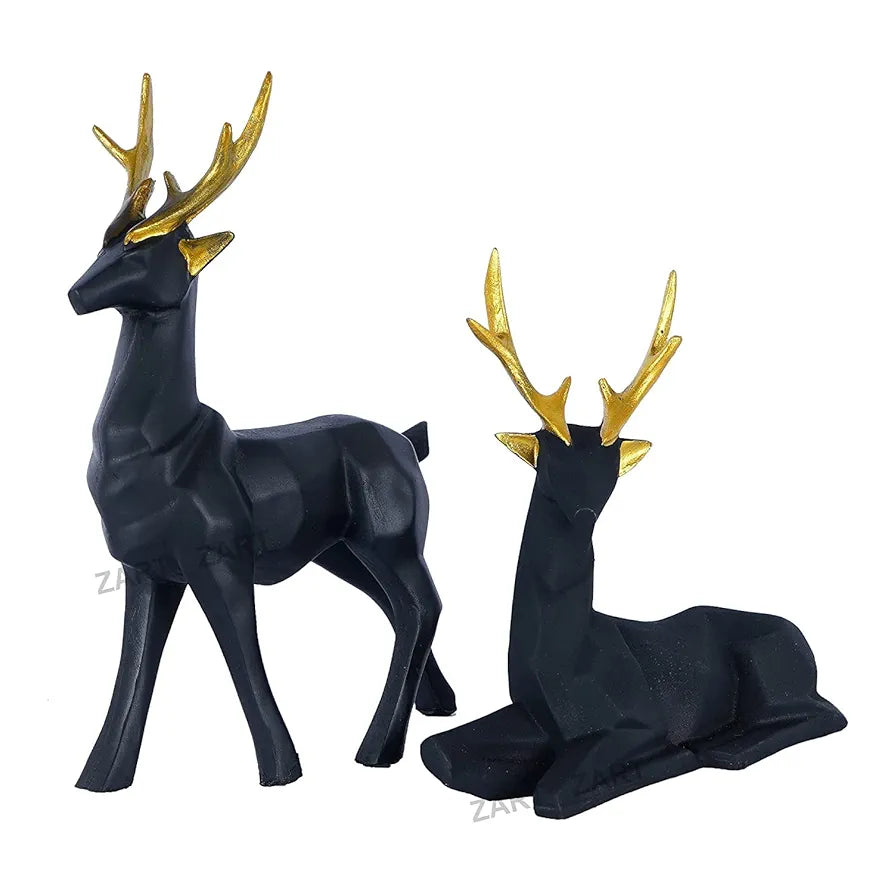 Zart Resin Deer/Hiran Showpiece for Home Decor & Office Decor