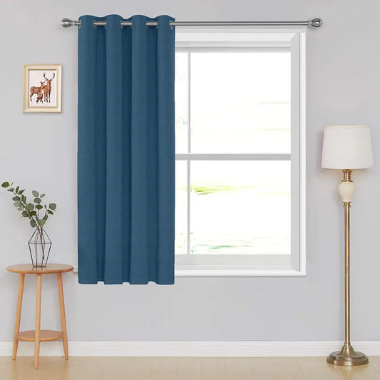 Divine Casa Velvet Blackout Curtain 5 Feet Premium Thermal Insulated & Noise Reducing Room Darkening Window Panel for Home & Office (Pack of 1)