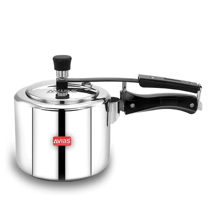 Avias Ceres Stainless Steel Inner Lid Pressure Cooker 3L Cooker Induction Base 1.2mm Thickness