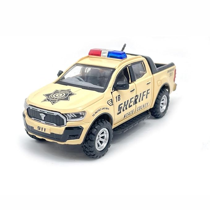Centy Sheriff Pull Back Police Toy Car with Door Openable for 3Y+ Assorted Colours