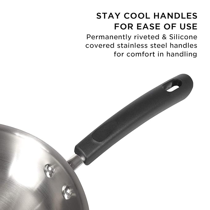 Meyer Centennial Nickel Free Stainless Steel Fry Pan 28cm Blue Diamond