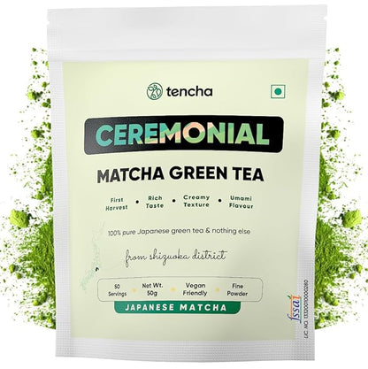 Tencha Ceremonial Matcha Japanese Matcha Green Tea Powder - 50 gms