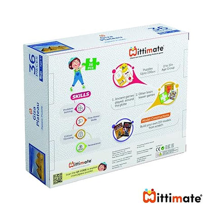 Mittimate Giza Plateau Jigsaw Puzzle Game for Kids Age 4 to 6 Old 36 Pieces Puzzle Toy Birthday Gift for Children