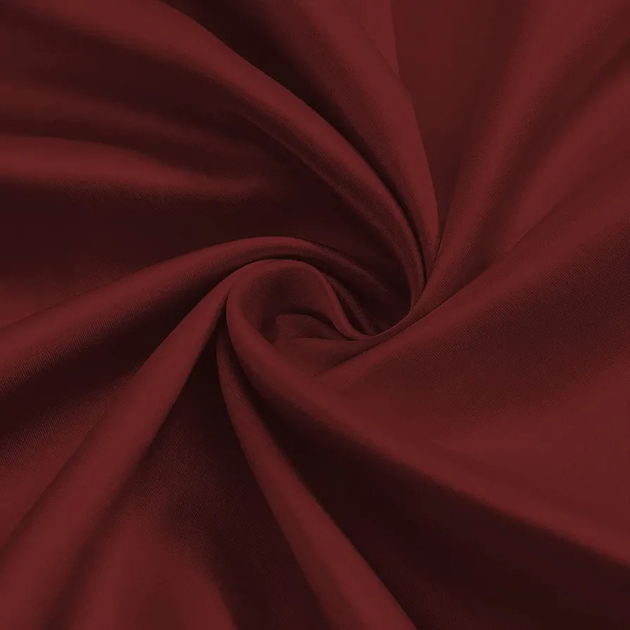 Divine Casa Micro Satin Semi Blackout Window Curtain I Drapes for Home Living Room and Bedroom 5 Feet Long Colour Maroon (Pack of 1)