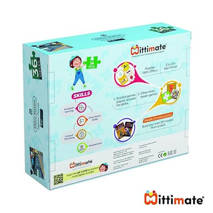 Mittimate Metro Station Jigsaw Puzzle Game for Kids Age 4 to 6 Old I 36 Pieces Puzzle Toy