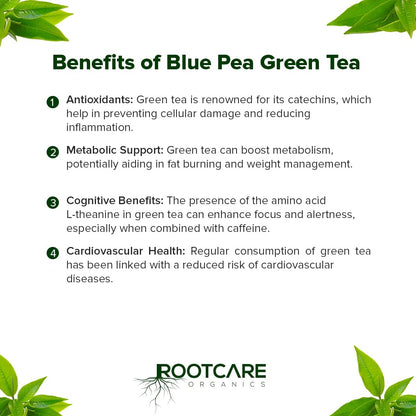Rootcare Organics Blue Green Tea - 100 gms