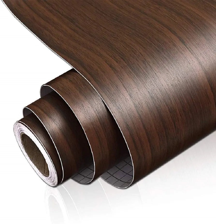 Jaamso Royals Brown Wooden Wallpapers for Furniture Wooden-wallpaper Pvc