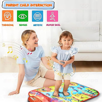 Wembley Dinosaur Musical Mat for Kids Ages 3+ Baby Piano Play Mat