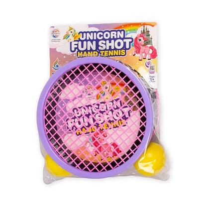 Ratna's Fun Shot Hand Tennis Sporty Game for Kids to Play Tennis With Racquets Getting Fixed on Your Palm | Unicorn