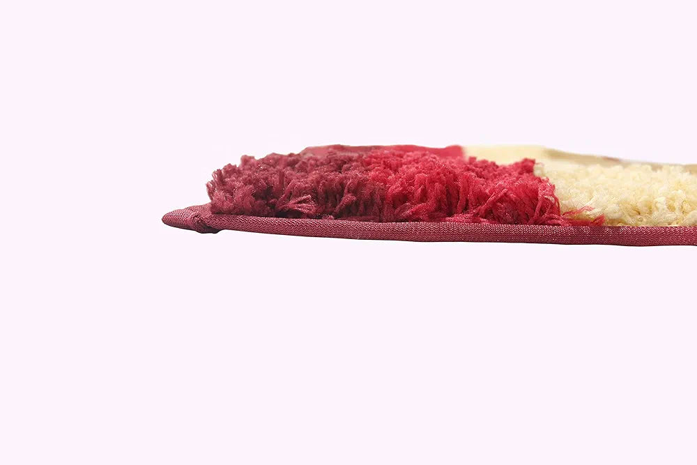 Luxe Home Jericho Doormat 2500 GSM Super Soft Microfiber Anti-Skid Mat ColourCherry 60x90 cm