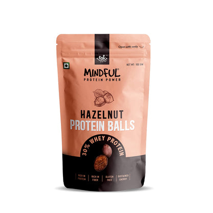 Eat Anytime Mindful Healthy Hazelnut Protein Balls - 100 gms (Pack of 2)