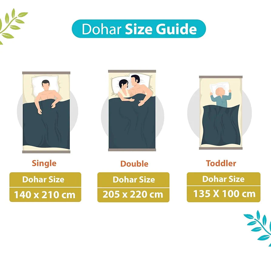 Divine Casa 100% Cotton Single Bed Dohar Lightweight AC Blanket Soft & Breathable Reversible Quilt Colour Lime Punch