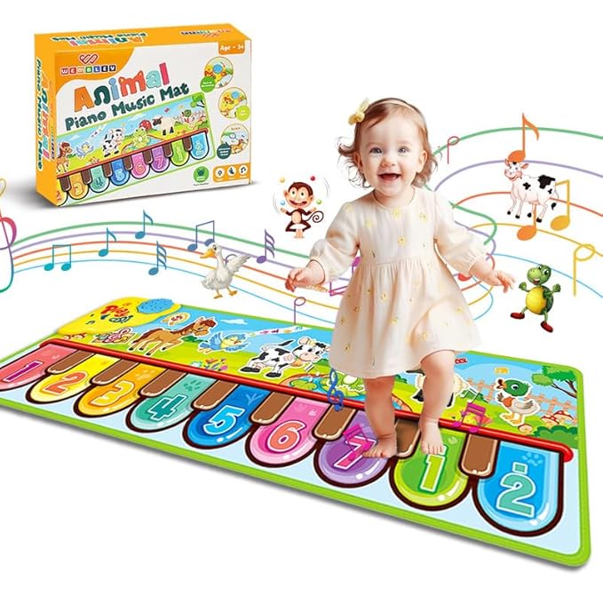 Wembley Animal Piano Mat with 8 Music Modes & Animal Sounds