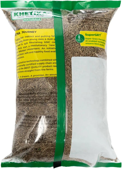 Khetika Naturale Premium Jeera | Whole Cumin Seeds 500gm