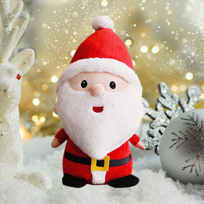 Tickles Cute Santa Claus Soft Stuffed Plush Toy for Kids Color Red 20 cm