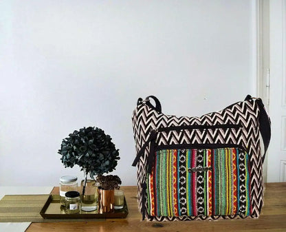Astrid Multicolor Cotton Sling Bag for Women