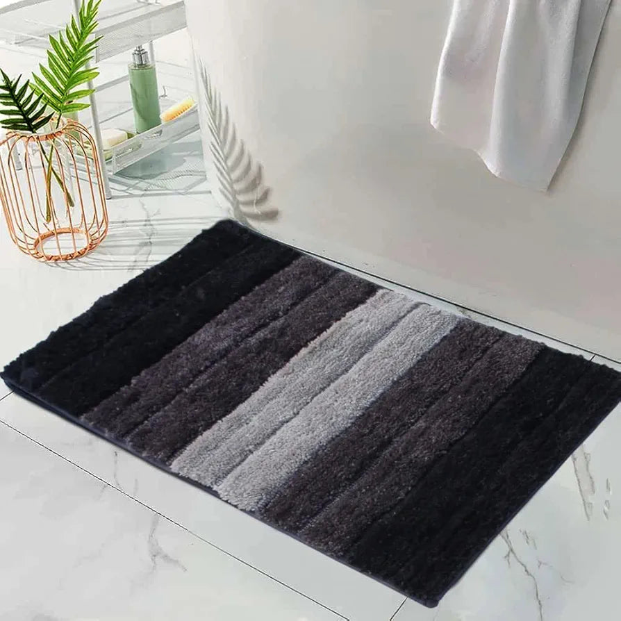 Luxe Home International Microfiber Bath Mat Soft Anti Slip Skid Luxury Mats 40X60 Cm  Colour Anthra