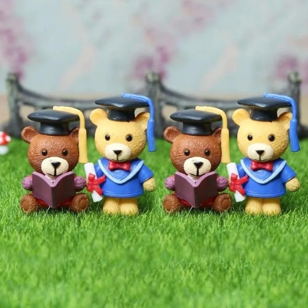 Satyam Kraft 1 Set  Resin Teddy Bear Miniature Figurines